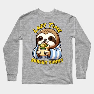 BLT lazy sloth Long Sleeve T-Shirt